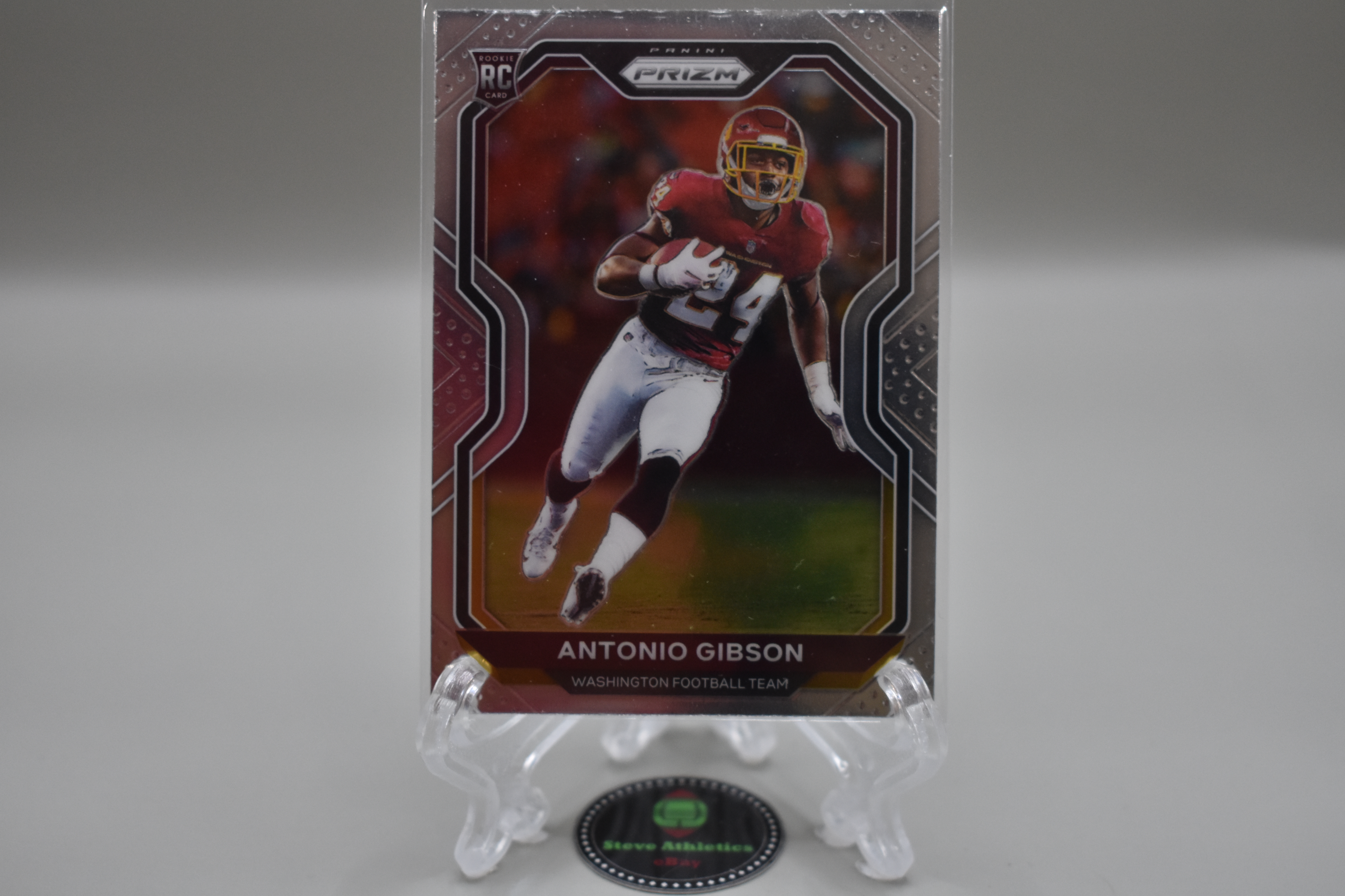 Antonio Gibson Commanders 2020 Panini Prizm Rookie RC Card Base #384